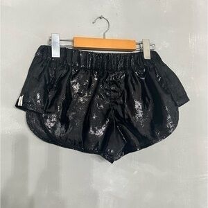 ONE TEASPOON | Music is Lethal Glitter black festival style shorts high cut - XS